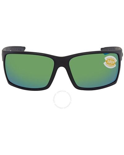 Costa Del Mar Reefton Green Mirror Polarized Polycarbonate Sunglasses Rft 01 Ogmp 64