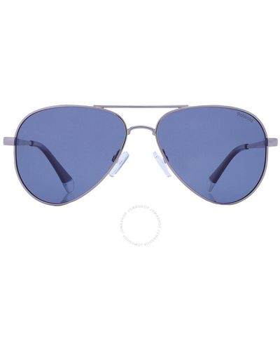 Polaroid Core Blue Pilot Sunglasses - Black
