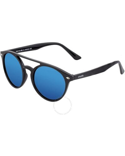 Simplify Black Cat Eye Sunglasses Ssu122-bl - Blue