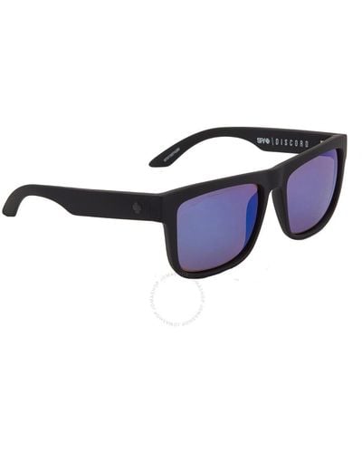 Spy Discord Hd Plus Bronze With Blue Spectra Mirror Square Sunglasses 673119374280