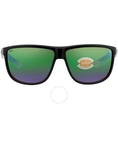 Costa Del Mar Rincondo Green Mirror Polarized Polycarbonate Sunglasses 6s9010 901002 61