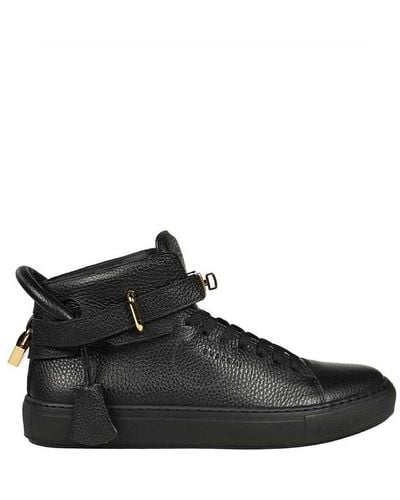 Buscemi Alce High-top Leather Trainers - Black