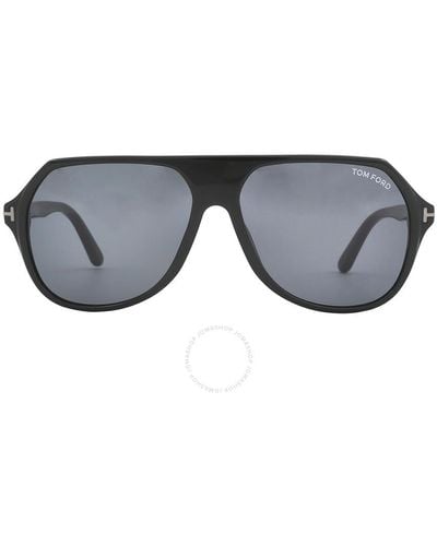 Tom Ford Hayes Smoke Navigator Sunglasses Ft0934-n 01a 59 - Gray