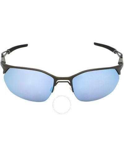 Oakley Wire Tap 2.0 Prizm Deep Water Polarized Rectangular Sunglasses Oo4145 414506 - Blue