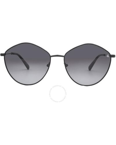 Calvin Klein Gradient Oval Sunglasses Ckj22202s 001 61 - Grey