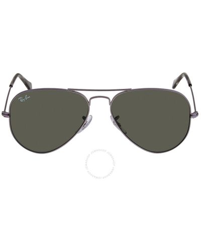 Ray-Ban Aviator Classic Green Classic G-15 Sunglasses Rb3025 919031 55 - Brown