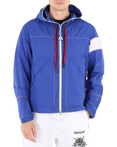 Moncler Medium Fujio Logo-patch Hooded Jacket - Blue