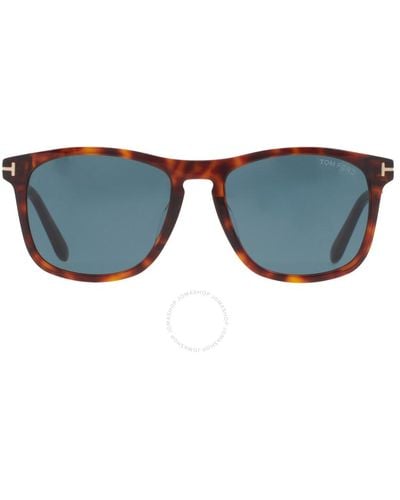 Tom Ford Gerard Square Sunglasses Ft0930-f 54v 56 - Blue
