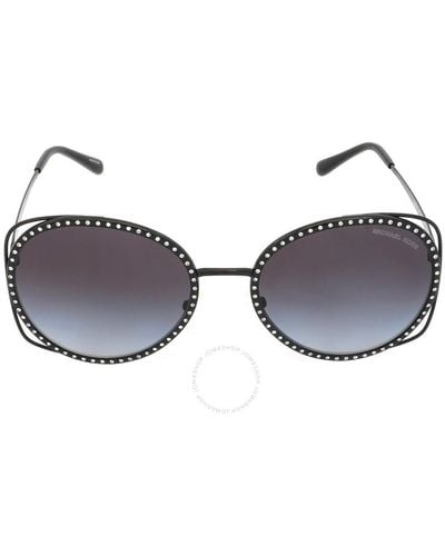 Michael Kors Dark Grey Gradient Round Sunglasses - Brown