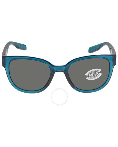 Costa Del Mar Cta Del Mar Salina Gray Polarized Glass Sunglasses  905107 53 - Blue
