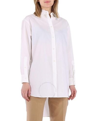 MM6 by Maison Martin Margiela Mm6 Upside Down Cotton Shirt - White
