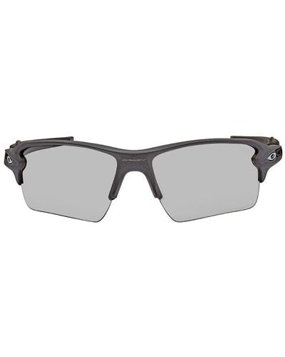 Oakley Flak 2.0 Xl Clear To Iridium Photochromic Sport Sunglasses Oo9188 918816 59 - Gray