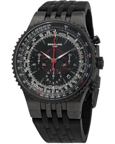 Breitling Montbrillant 47 Chronograph Automatic Dial Watch - Black