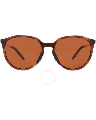 Oakley Sielo Prizm Bronze Polarized Round Sunglasses Oo9288 928803 57 - Brown