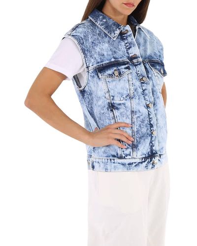 Stella McCartney Vintage Washed Denim Vest - Blue