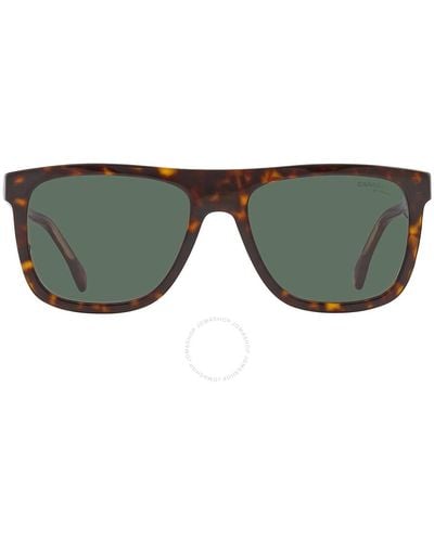 Carrera Browline Sunglasses 267/s 0086/qt 56 - Green