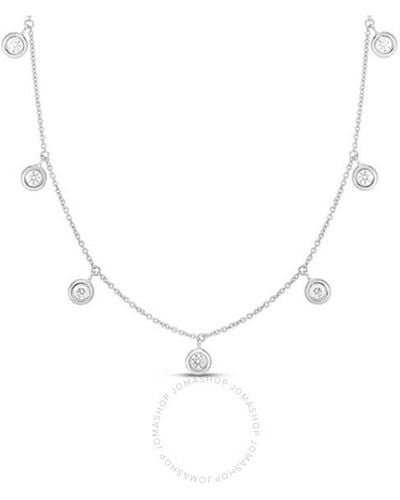 Roberto Coin Diamonds By The Inch 7-station Drop Necklace - Metallic