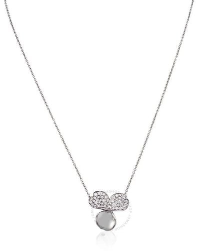 Tiffany & Co. Diamond Flower Pendant - Metallic