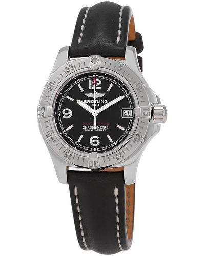 Breitling Colt Oceane Ii Quartz Chronometer Black Dial Watch - Metallic