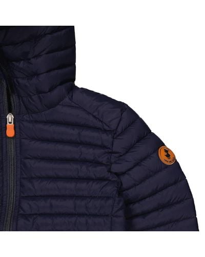 Save The Duck Boys Huey Hooded Puffer Jacket - Blue