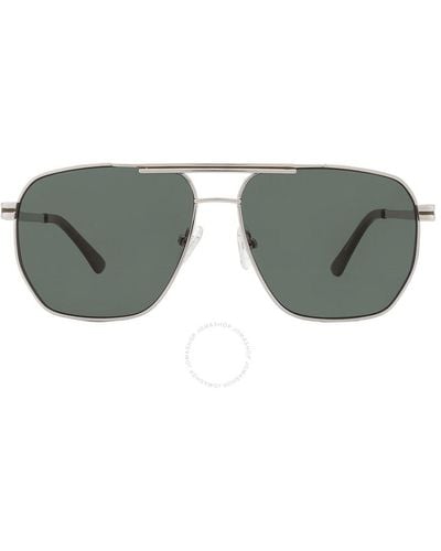 Guess Factory Green Navigator Sunglasses Gf0230 10n 58 - Grey