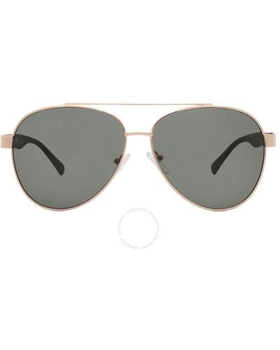 Kenneth Cole Green Pilot Sunglasses Kc1394 32n 59 - Grey