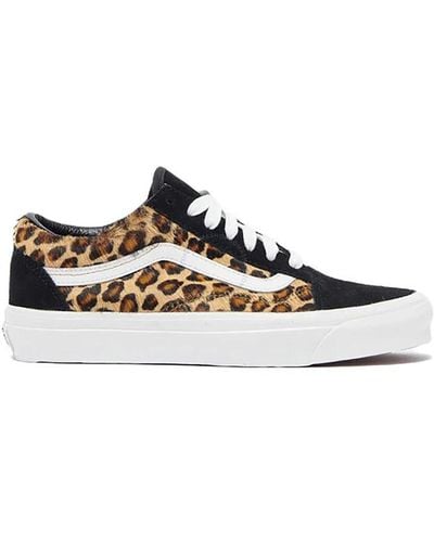 Vans Jungle Clash Leopard Old Skool 36 Dx Low-top Sneakers - Black