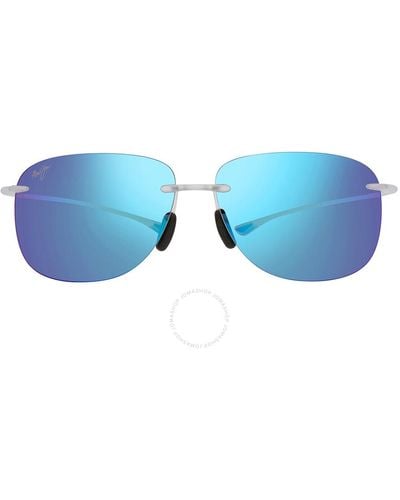 Maui Jim Hikina Hawaii Wrap Sunglasses B445-05cm 62 - Blue