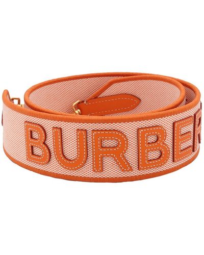 Burberry Softapricot/deeporan Pocket Bag Logo Strap - Orange