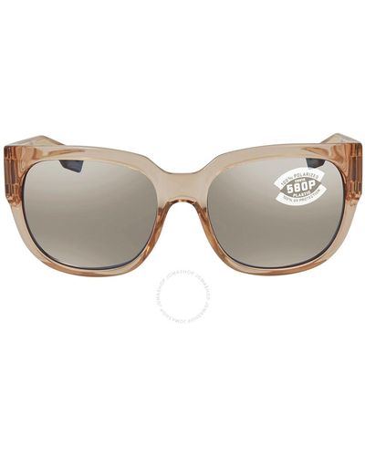 Costa Del Mar Waterwoman Copper Silver Mirror Polarized Polycarbonate Sunglasses Wtw 252 Oscp 55 - Gray