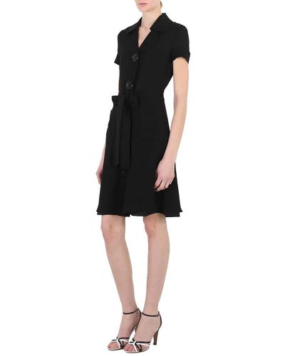 Moschino Short-sleeved Mini Shirt Dress - Black
