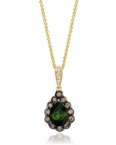 Le Vian Hunters Green Tourmaline Necklaces Set - Metallic