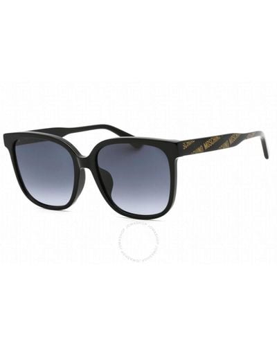 Moschino Grey Shaded Square Sunglasses Mos134/f/s 07rm/9o 58 - Blue