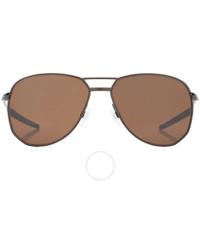 Oakley Contrail Ti Prizm Tungsten Aviator Sunglasses Oo6050 605002 57 - Brown