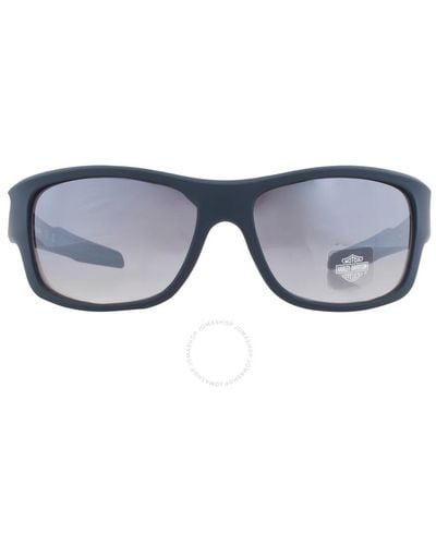 Harley Davidson Smoke Mirror Wrap Sunglasses Hd0154v 92c 61 - Gray