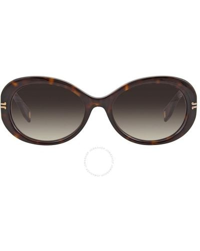 Marc Jacobs Gradient Oval Sunglasses Mj 1013/s 0wr9/ha 56 - Brown