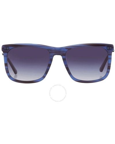 Calvin Klein Gradient Square Sunglasses Ck22536s 416 56 - Blue