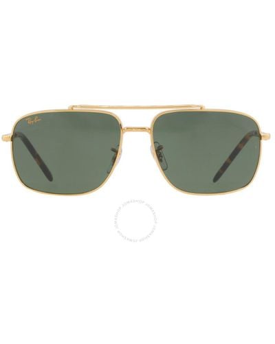 Ray-Ban Green Square Sunglasses Rb3796 919631 59