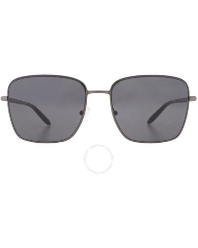 Michael Kors Burlington Gray Square Sunglasses Mk1123 100287 57
