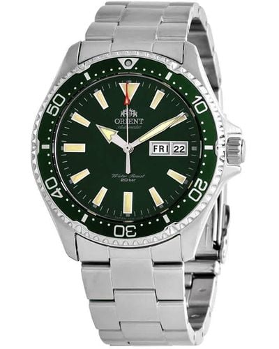 Orient Kamasu Automatic Green Dial Watch - Metallic
