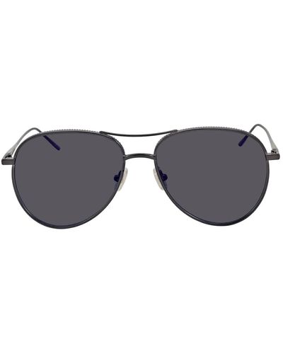 Boucheron Silver Pilot Sunglasses - Gray