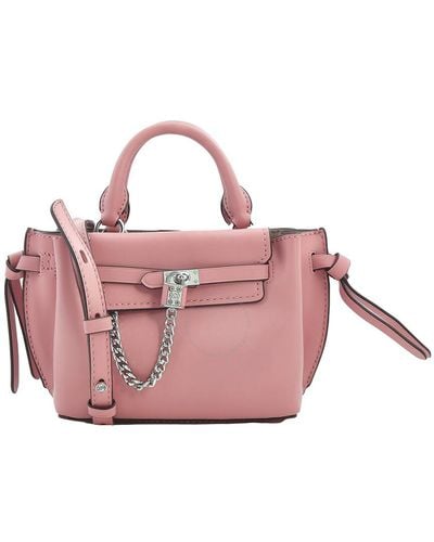 Michael Kors Leather Extra-small Hamilton Legacy Belted Satchel - Pink