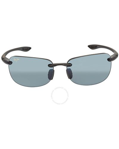 Maui Jim Sandy Beach Gray Wrap Sunglasses 408-02 56 - Blue