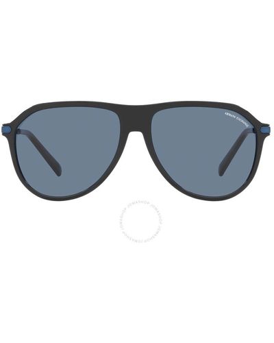 Armani Exchange Pilot Sunglasses Ax4106s 815880 59 - Gray