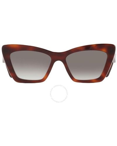 Ferragamo Gray Gradient Cat Eye Sunglasses Sf1081se 214 55 - Brown