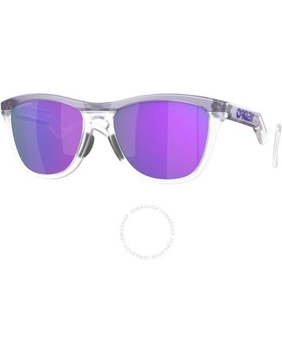 Oakley Frogskins Hybrid Prizm Violet Round Sunglasses Oo9289 928901 55 - Purple
