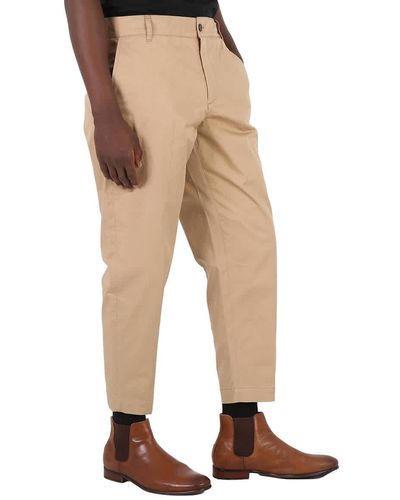 Maison Kitsuné Straight-leg Tailored Pants - Natural