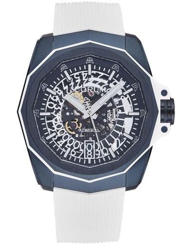 Corum Admiral Cup Automatic Blue Skeleton Dial Watch