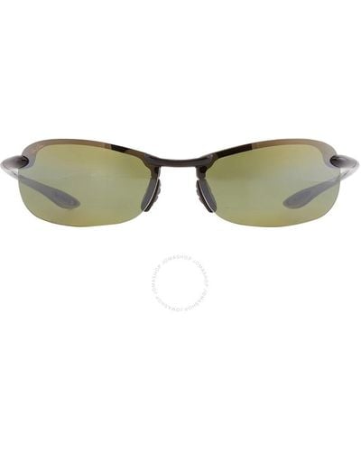 Maui Jim Makaha Maui Ht Wrap Sunglasses Ht405-02 64 - Multicolour