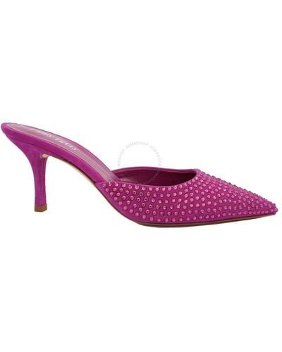 Paris Texas Pink Ruby Hollywood Pointed-toe Mules - Purple